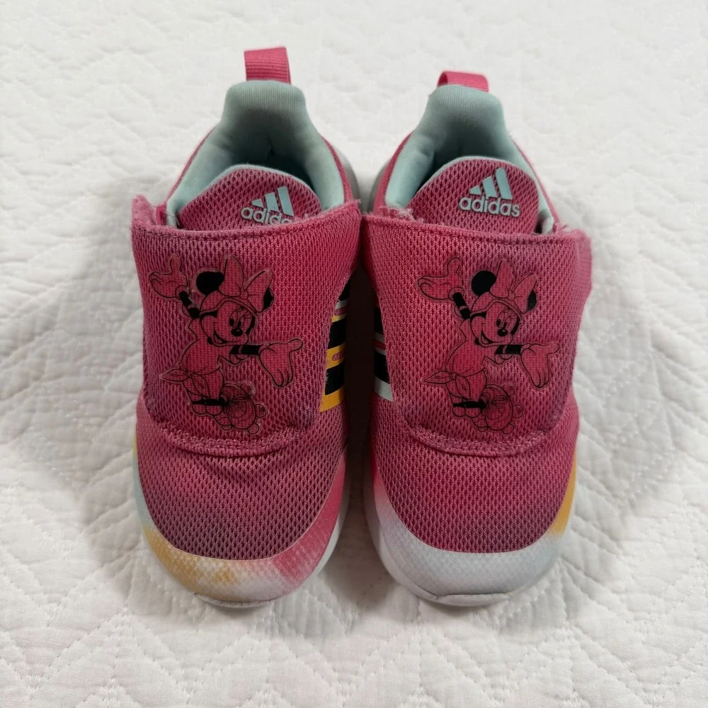 Kids Adidas Minnie Mouse Pink Running Shoes Size 7.5K‎ Toddler Girls